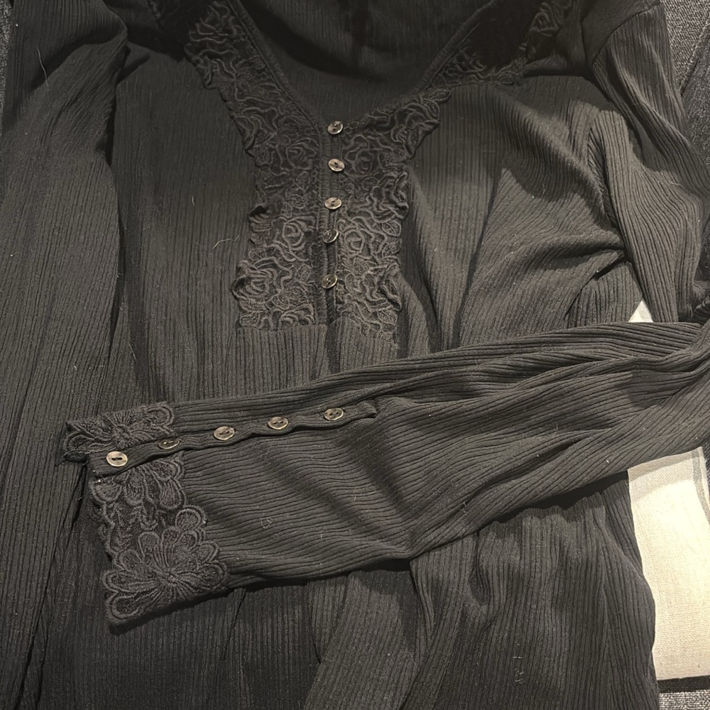 Elegant Black Button-Up Blouse